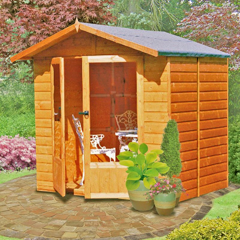 Shire Shire Avance 6' 8" x 6' 3" Apex Summerhouse - Premium Dip Treated Shiplap