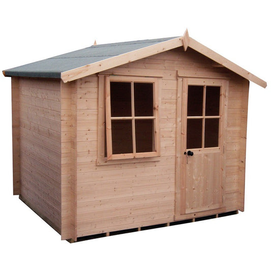 Shire Shire Avesbury 6' x 8' Apex Log Cabin - Budget 19mm Cladding Tongue & Groove