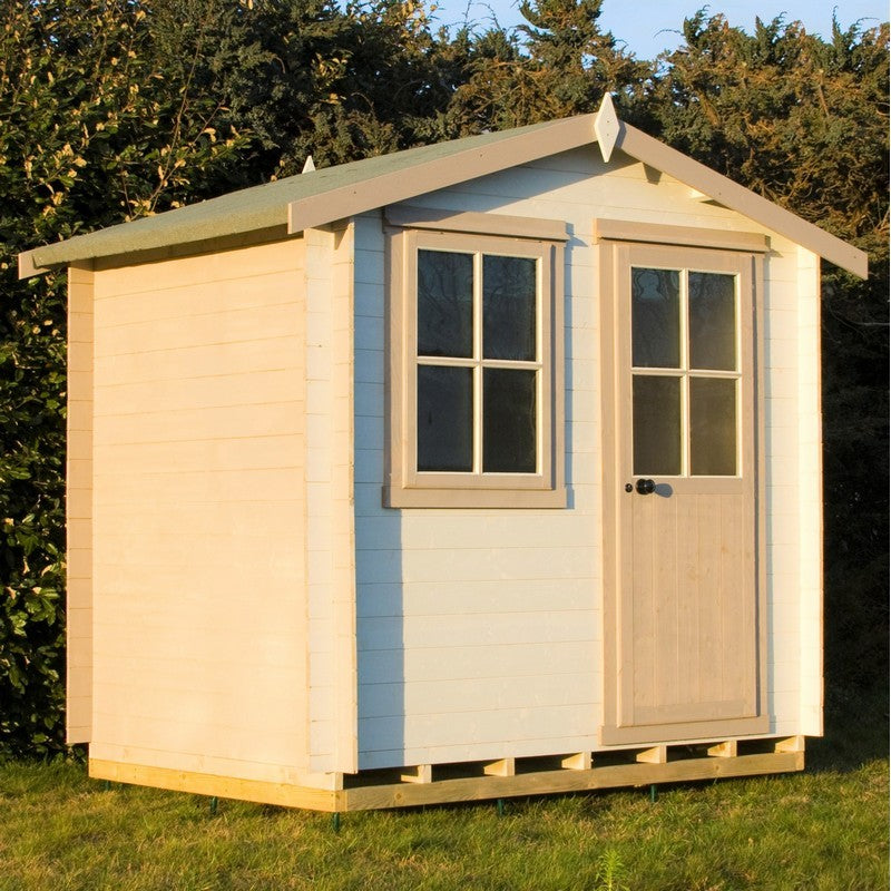 Shire Shire Avesbury 6' x 8' Apex Log Cabin - Budget 19mm Cladding Tongue & Groove