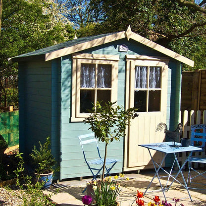 Shire Shire Avesbury 6' x 8' Apex Log Cabin - Budget 19mm Cladding Tongue & Groove