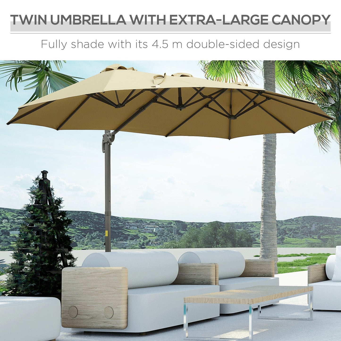 4.5 m Patio Parasol