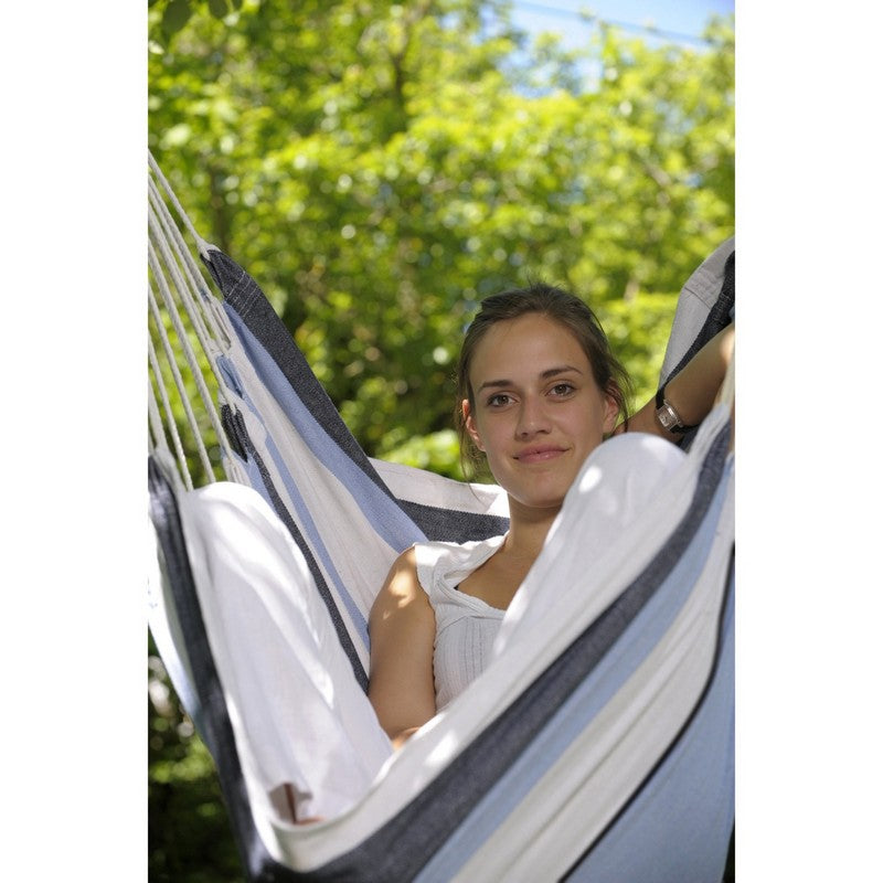 Amazonas Havanna Marine Hammock Chair - Striped Blue & White