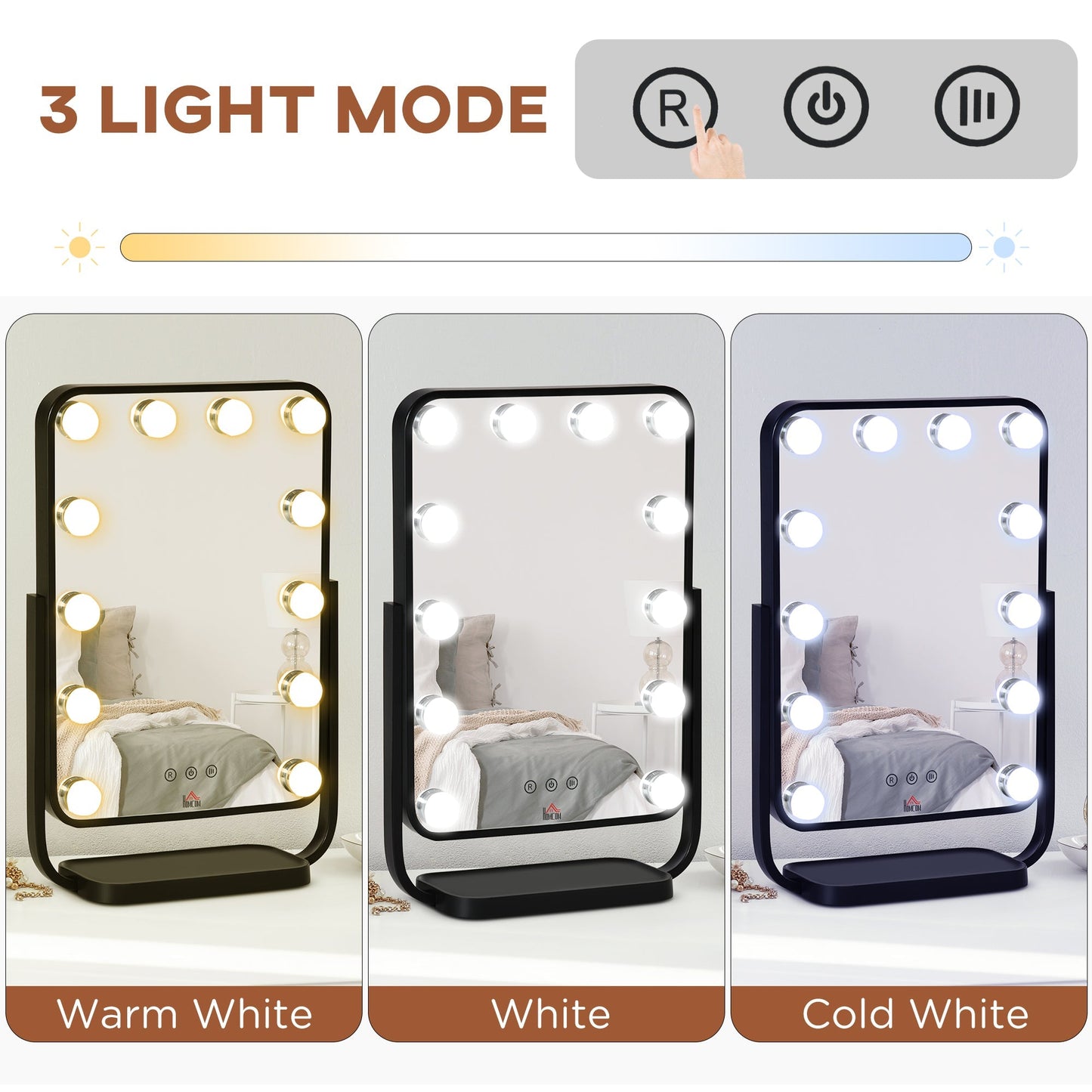 Hollywood Makeup Mirror with LED Lights