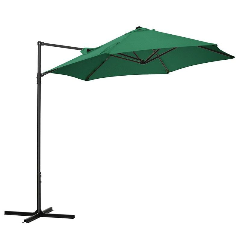 Outsunny Outsunny 2.5M Garden Cantilever Parasol With 360 Rotation