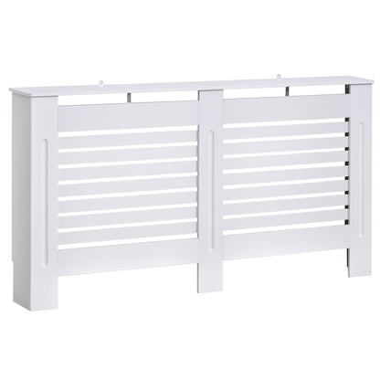 Homcom 152Lx19Wx81H cm Medium-density fibreboard Radiator Cover-White