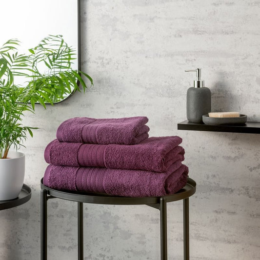 Hamilton Mcbride Hamilton McBride 70cm x 130cm Aubergine Bath Towel