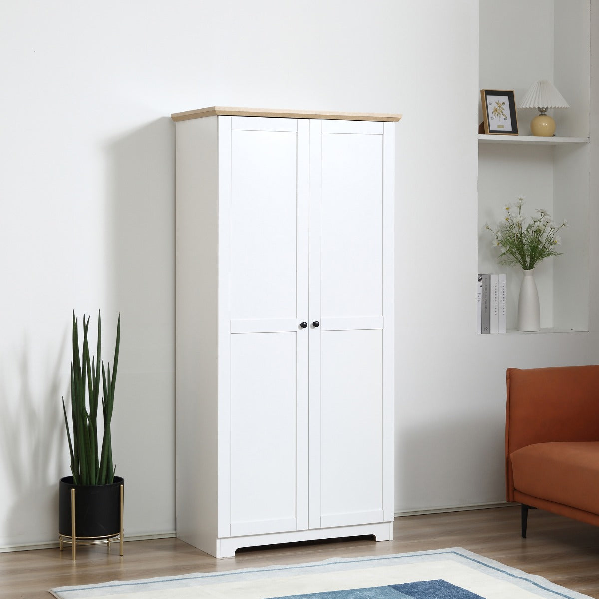 172cm Wooden Kitchen Storage Cabinet