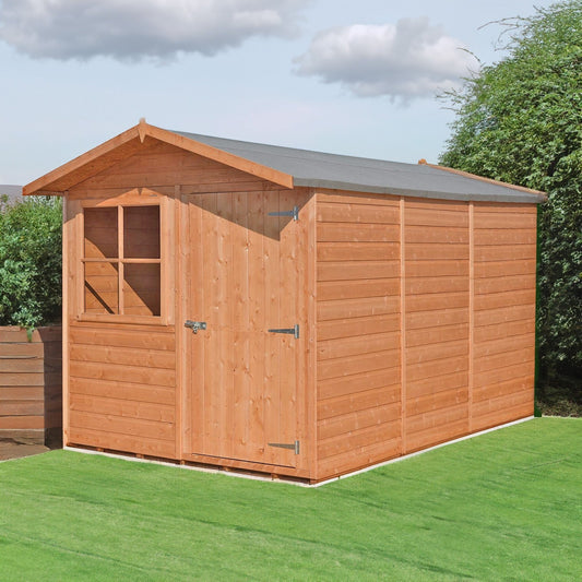 Shire Barraca 7' x 10' 11" Apex Shed - Premium Dip Treated Shiplap