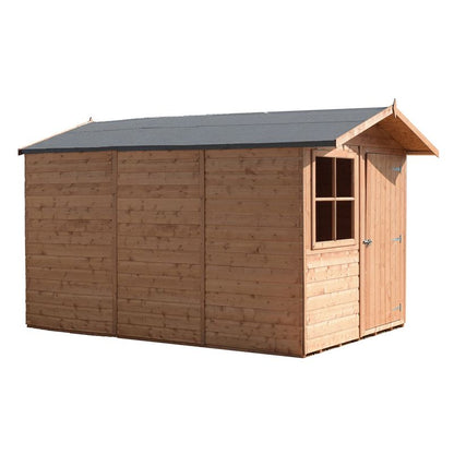 Shire Shire Barraca 7' x 10' 11" Apex Shed - Premium Dip Treated Shiplap