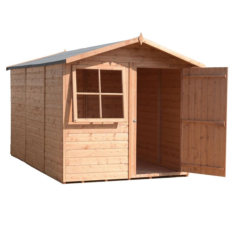 Shire Shire Barraca 7' x 10' 11" Apex Shed - Premium Dip Treated Shiplap