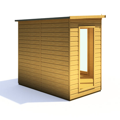 Shire Barclay 6' 8" x 6' 8" Flat Summerhouse - Premium Dip Treated Shiplap