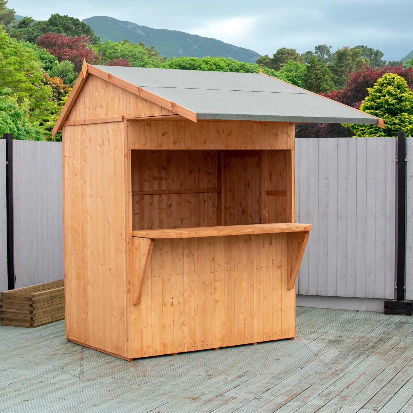 Shire Paradise 6' 4" x 7' 7" Reverse Apex Shed - Premium Dip Treated Shiplap