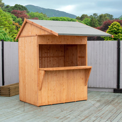 Shire Paradise 6' 4" x 7' 7" Reverse Apex Shed - Premium Dip Treated Shiplap