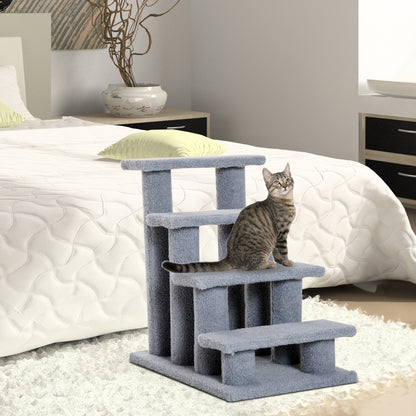 PawHut Pet Ramp Stairs Cat Tree Ladder Safety Steps Climbing Frame