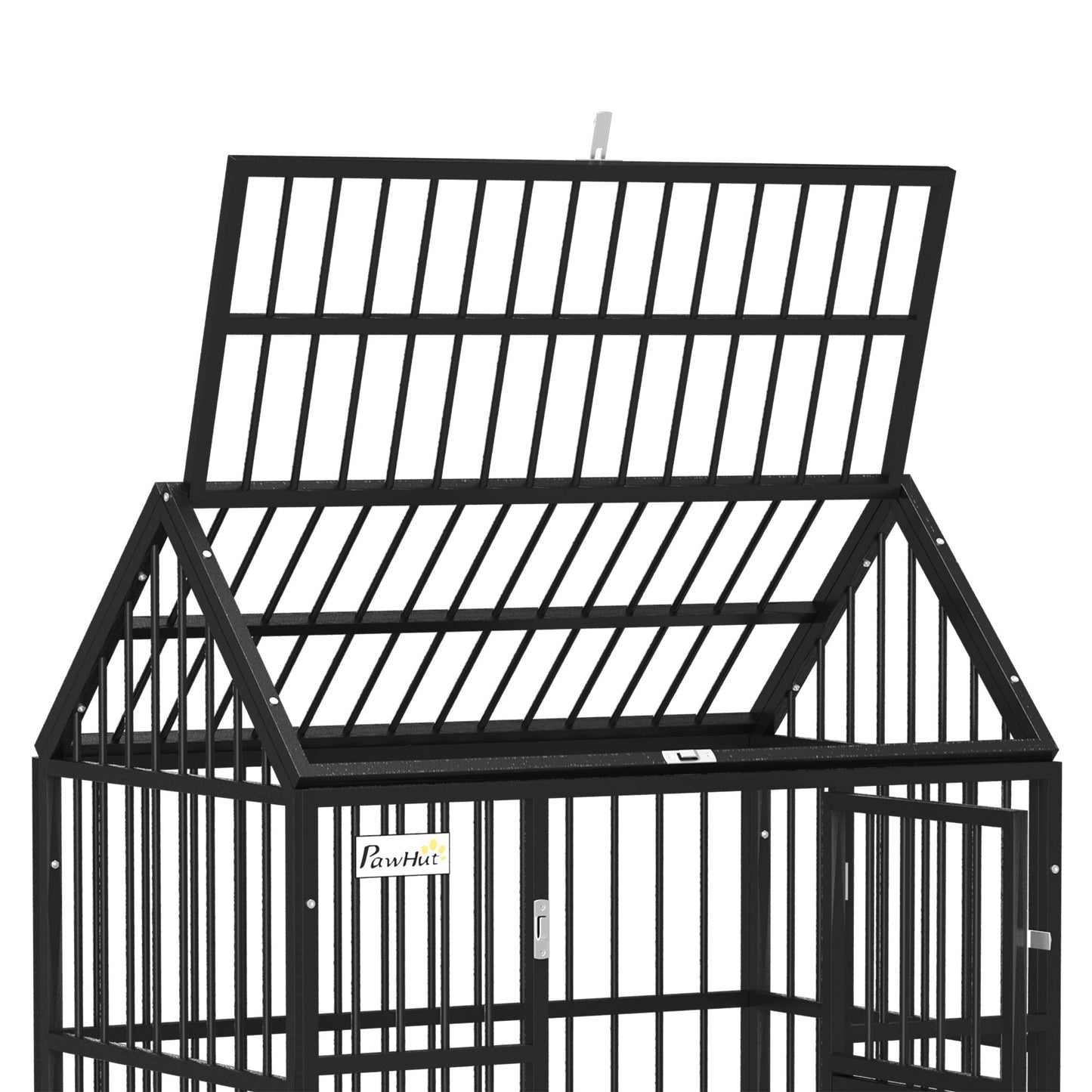 PawHut 43" Heavy Duty Dog Crate on Wheels