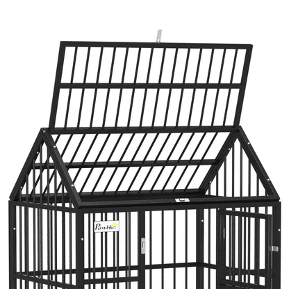 PawHut 43" Heavy Duty Dog Crate on Wheels