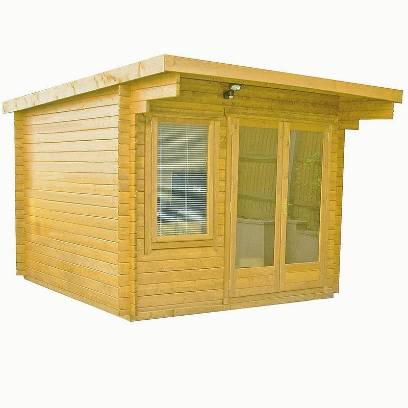 Shire Shire Belgravia 9' 9" x 9' 9" Pent Log Cabin - Classic 28mm Cladding Tongue & Groove