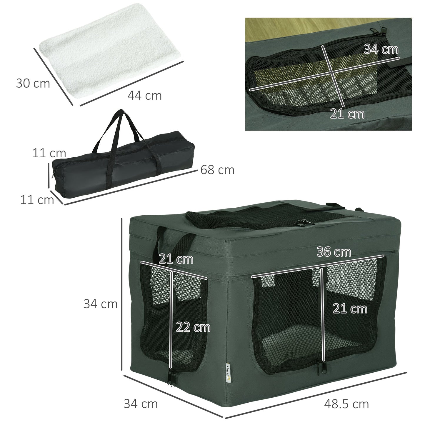 PawHut 48.5cm Pet Carrier