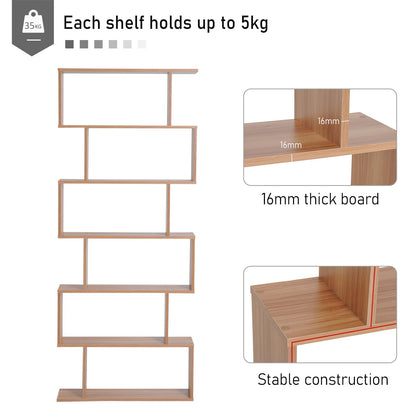 6-Tier S-Shaped Shelf Unit