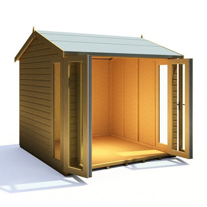 Shire Blenheim 7' 10" x 7' 10" Reverse Apex Summerhouse - Premium Dip Treated Shiplap