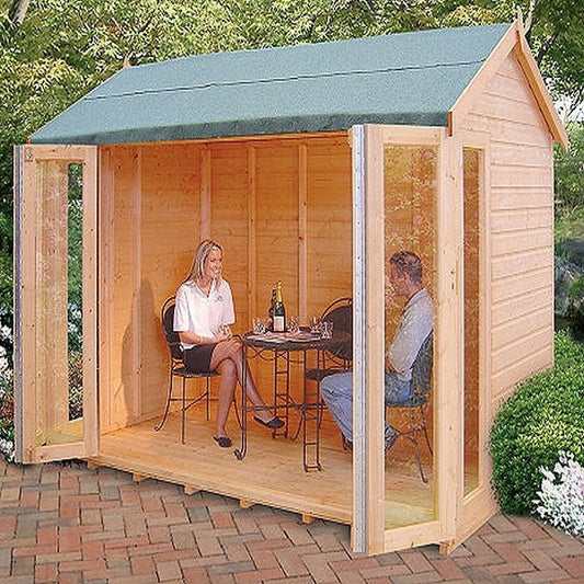 Shire Shire Blenhiem 10' 2" x 6' 5" Apex Summerhouse - Premium Dip Treated Shiplap