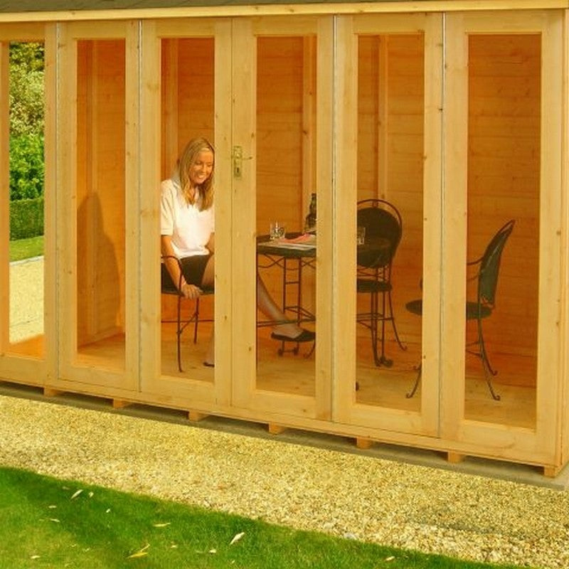 Shire Shire Blenhiem 8' 4" x 10' 2" Apex Summerhouse - Premium Dip Treated Shiplap