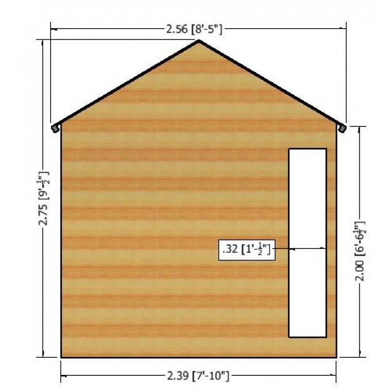 Shire Shire Blenhiem 8' 4" x 10' 2" Apex Summerhouse - Premium Dip Treated Shiplap