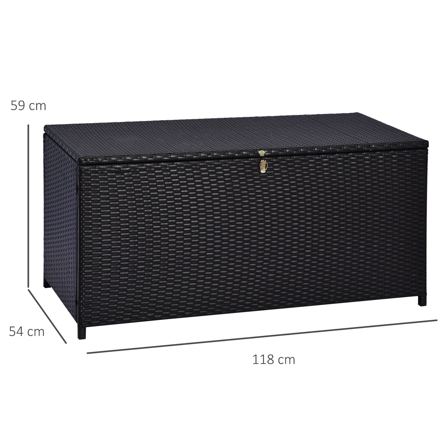 Outsunny Rattan Storage Box