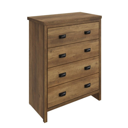 Boston Chest of Drawers Brown 4 Drawers