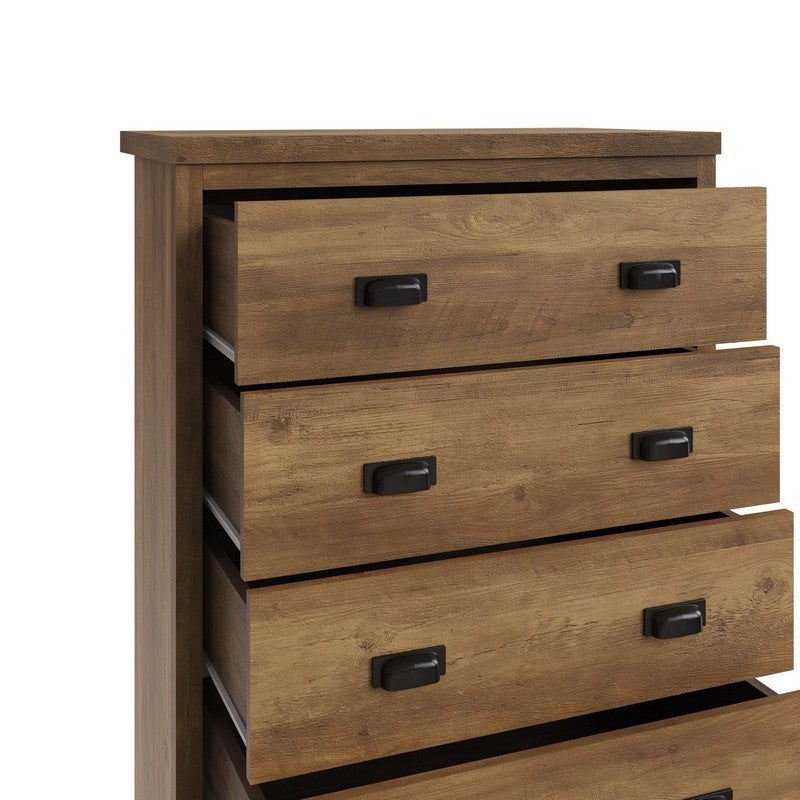 Boston Chest of Drawers Brown 4 Drawers