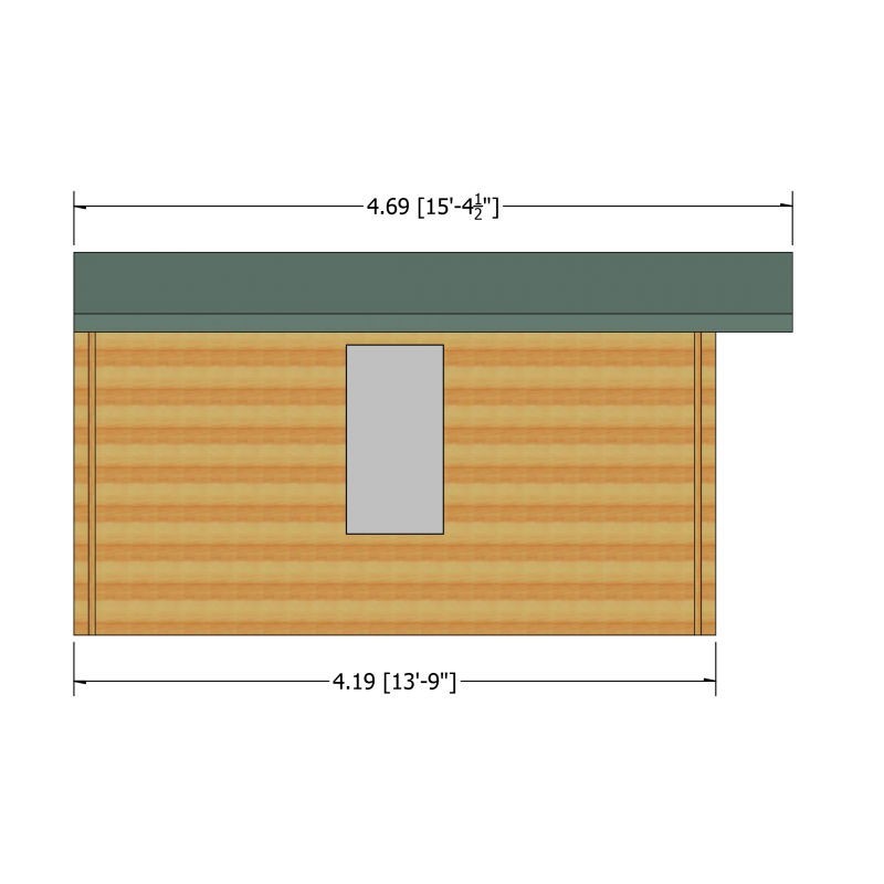 Shire Shire Bourne 13' 8" x 13' 8" Apex Log Cabin - Premium 28mm Cladding Tongue & Groove