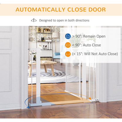 PawHut Pressure Fit Safety Gate for Doorways and Staircases