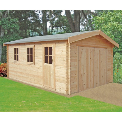 Shire Shire Bradenham 12' 9" x 11' 9" Apex Log Cabin - Premium 28mm Cladding Tongue & Groove