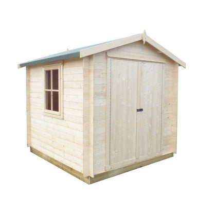 Shire Shire Bradley 10' x 10' Apex Log Cabin - Budget 19mm Cladding Tongue & Groove