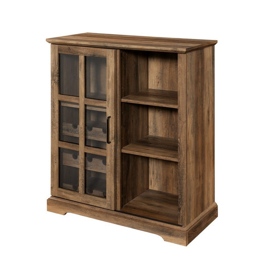 Norfolk Furniture Bar Bar Cabinet Brown 1 Door 3 Shelves