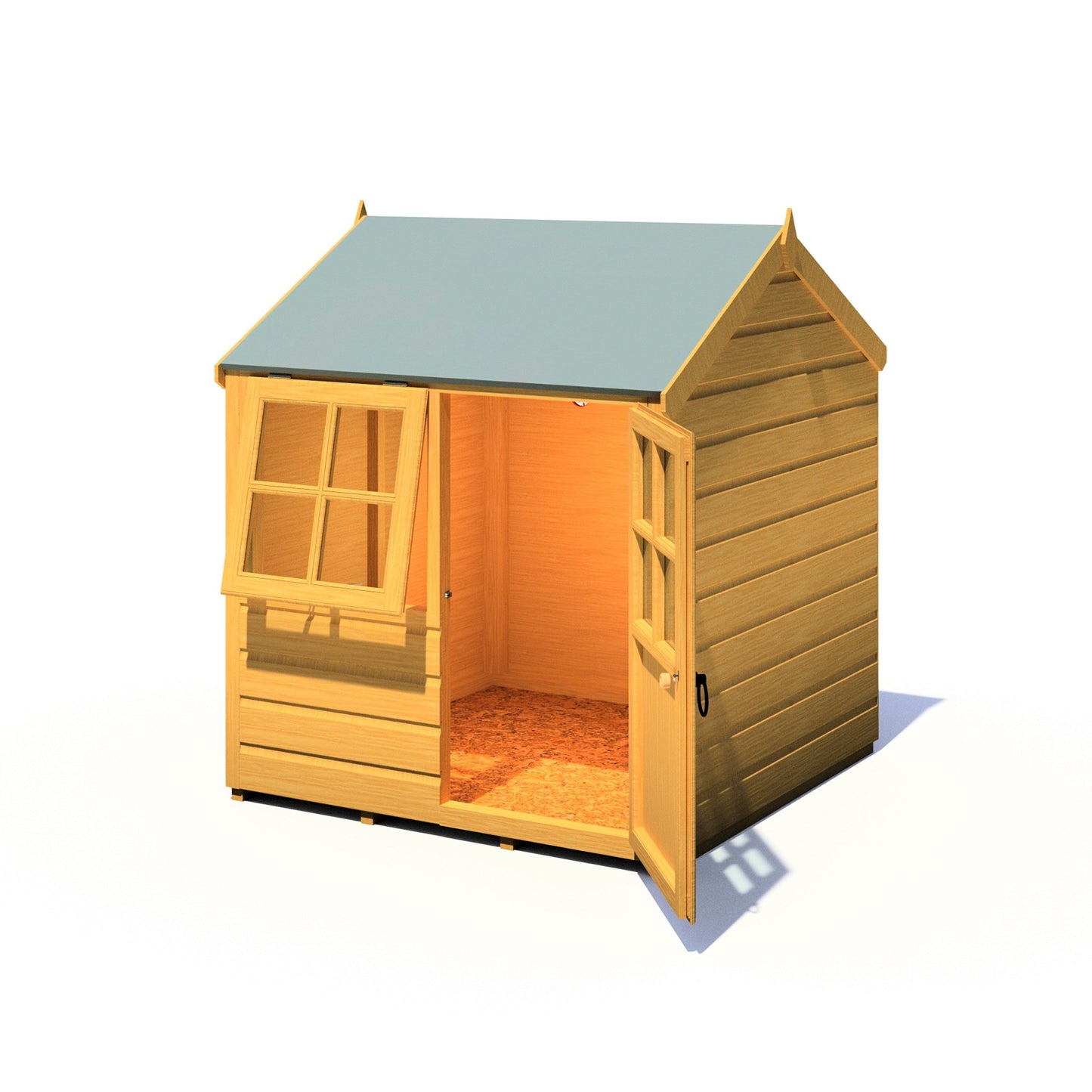 Shire Bunny 3' 10" x 3' 10" Apex Children's Playhouse - Premium Dip Treated Shiplap