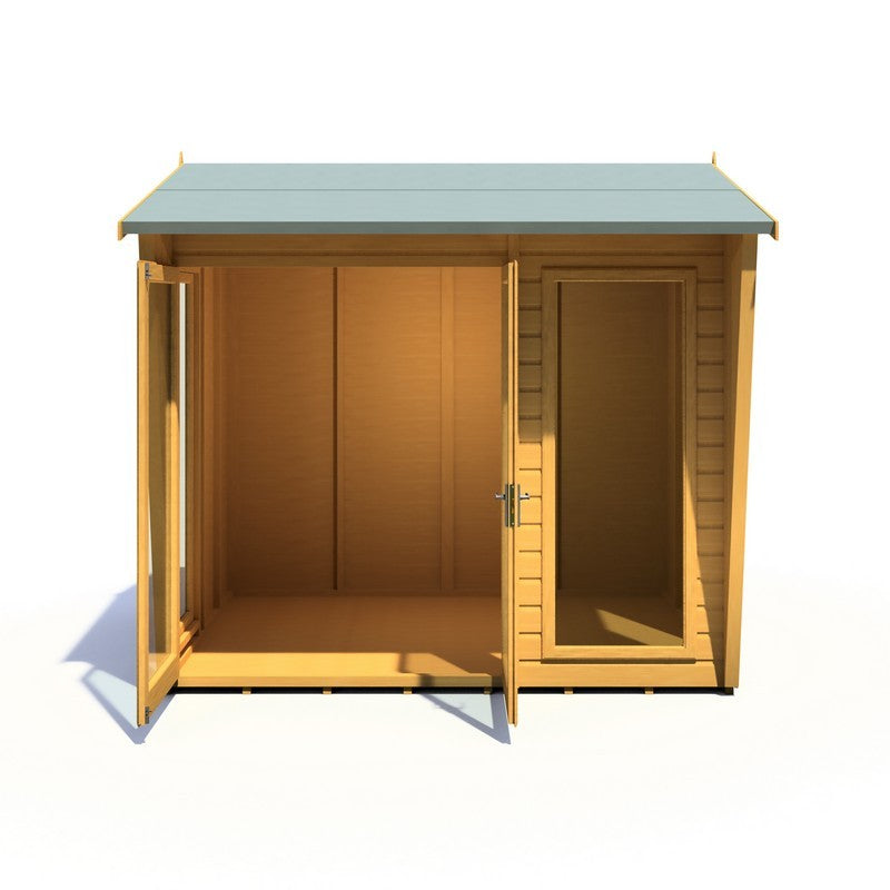 Shire Burghclere 7' 7" x 8' 2" Pent Summerhouse - Premium Dip Treated Shiplap