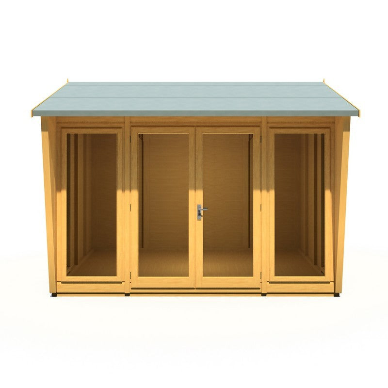 Shire Burghclere 7' 10" x 10' Pent Summerhouse - Premium Dip Treated Shiplap