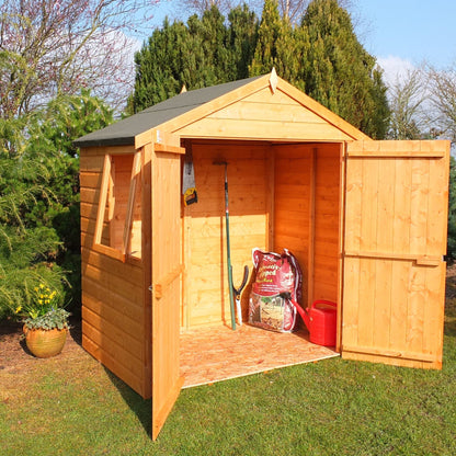 Shire Bute 6' x 4' 1" Apex Shed - Premium Dip Treated Shiplap