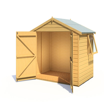 Shire Bute 6' x 4' 1" Apex Shed - Premium Dip Treated Shiplap