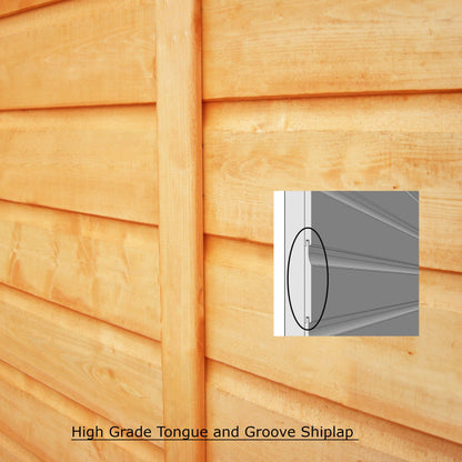 Shire Bute 6' x 4' 1" Apex Shed - Premium Dip Treated Shiplap