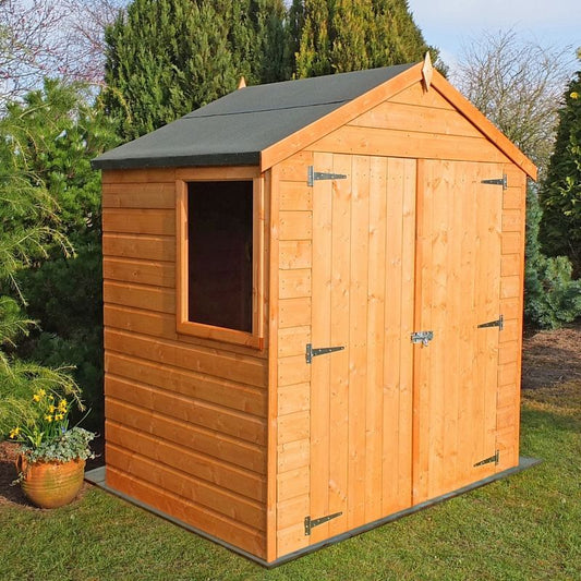 Shire Shire Bute 6' x 4' 1" Apex Shed - Premium Dip Treated Shiplap