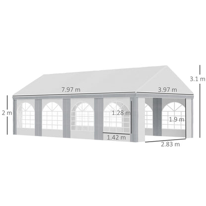 8 x 4m Galvanised Party Tent