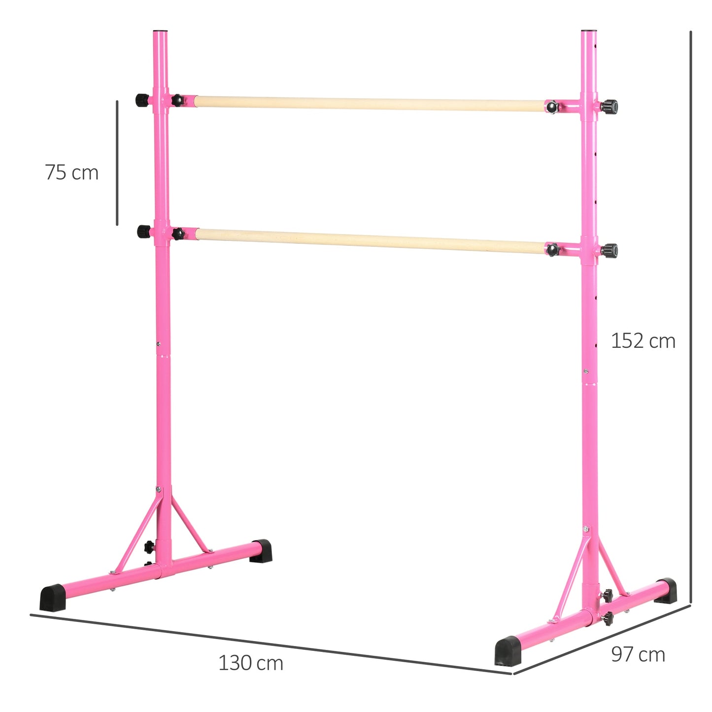 Homcom Freestanding Ballet Barre