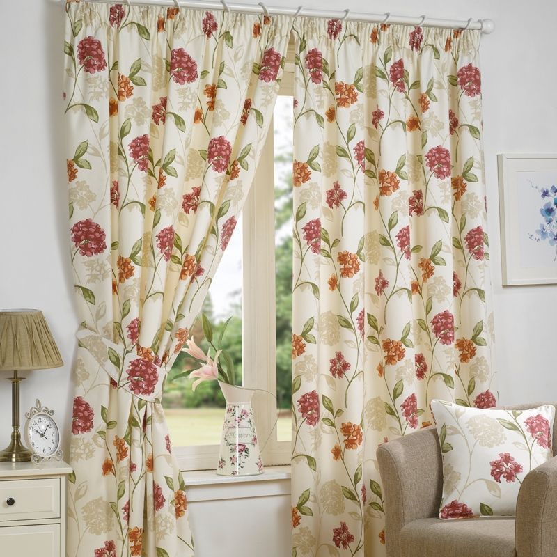 Hamilton McBride Bouquet Curtains 90 x 90 - Pink