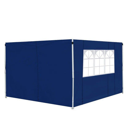 Outsunny Outsunny 3 x 3M Gazebo Exchangeable Side Panel Panels With Window-Blue