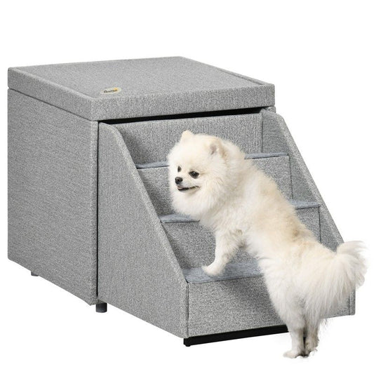 PawHut 2 in 1 Dog Steps Ottoman