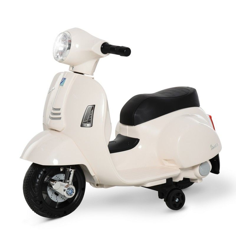 Homcom Homcom Vespa Licensed Kids Ride On Motorcycle 6V Battery Powered Electric Toys