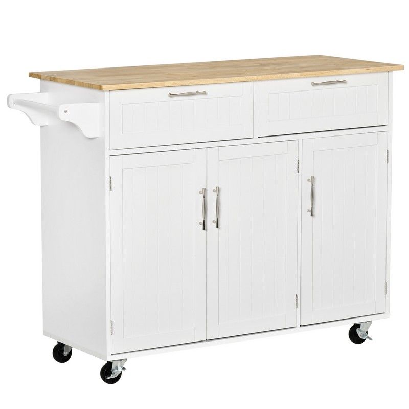 Homcom Homcom Kitchen Island Utility Cart