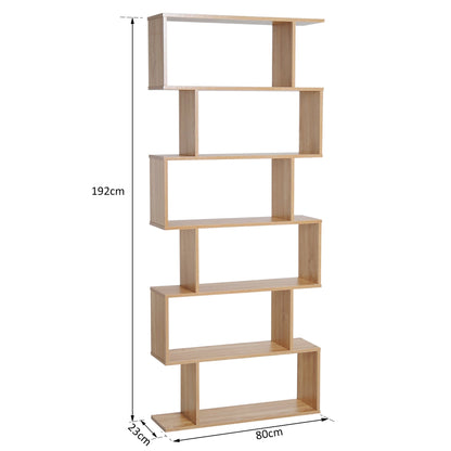 6-Tier S-Shaped Shelf Unit